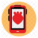 Mobile Heart  Icon