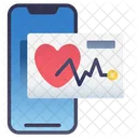 Mobile Heart Rate  Icon