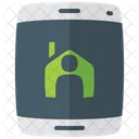 Mobile Home Flat Icon Icon