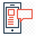 Mobile Chat Shop Icon