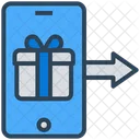 Mobile Online Gift Icon