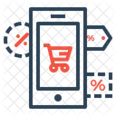 Mobile Sale Online Icon