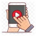 Mobile Phone Tap Icon