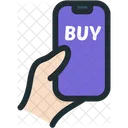 Mobile in Hand  Icon