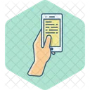 Mobile In Hand  Icon