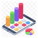 Online Analytics Mobile Analytics Mobile Statistics Icon