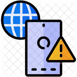 Mobile internet alert  Icon