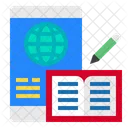 Mobile Internet Learning  Icon