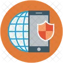 Mobil Internet Sicherheit Icon