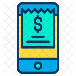 Mobile Invoice  Icon