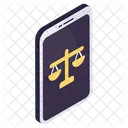 Mobile Justice Equity Fairness Icon