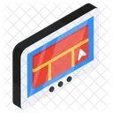 Mobile Karte Mobile Navigation GPS Symbol