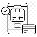 Mobile Kartenzahlung Sichere Zahlung Digitale Zahlung Icon