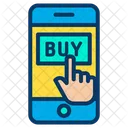 Handy Online Shopping Einkaufen Icon