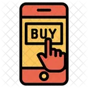 Handy Online Shopping Einkaufen Symbol