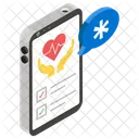 Klinik Mobile Klinik Online Gesundheitsversorgung Symbol