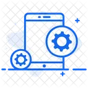 Mobile Konfiguration Mobile Entwicklung Mobile Einstellung Symbol
