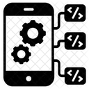 Mobile Konfiguration App Entwicklung Softwareanwendung Symbol