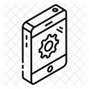 App Einstellung App Entwicklung Mobiler Service Symbol