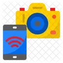 Mobile Kontrollkamera Smartkamera Smartphone Symbol
