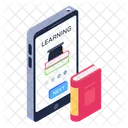 온라인 교육 모바일 학습 교육 앱 아이콘