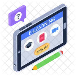 Mobile Learning App  Icon