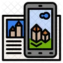 Augmented Reality AR And Virtual Reality VR Filled Outline Design Icon Set Icon