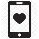 Mobile Liebes-App  Symbol