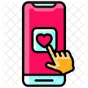 Mobile Heart Comments Icon
