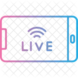 Mobile Live Streaming  Icon