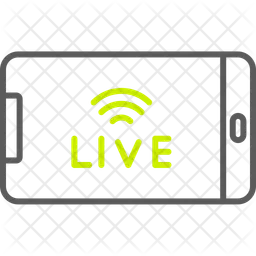 Mobile Live Streaming  Icon