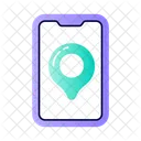 Localisation Mobile Navigation Localisation En Ligne Icône