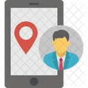 Mobile Location Navigation App Online Location Icon