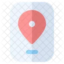 Smartphone Location Map Icon