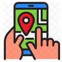 Mobile Location Map Nevigation Icon