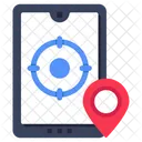 Mobile location target  Icon