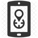 Mobile Tracking Navigation Icon