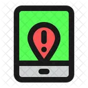Mobile Location Warning  Icon
