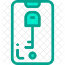 Mobile Key Lock Icon