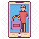 Secure Mobile Shopping Safe Icon