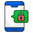 Mobile Lock Chat Mobile Lock Conversation Mobile Lock Message Icon