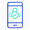 Mot De Passe De Verrouillage Mobile Marque Droite Mot De Passe Approuve Verrouillage Par Mot De Passe Mobile Icône