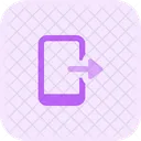Mobile Log Out  Icon