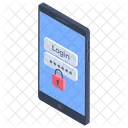Mobile Login Sign In Mobile Password Icon