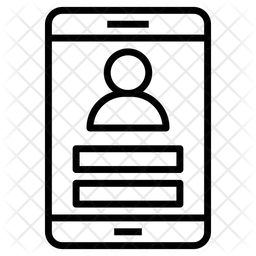Mobile Login  Icon