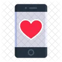 Mobile Romantic Message Icon