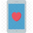 Mobile Love Online Love Smartphone Icon