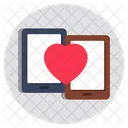 Mobile Love Mobile Romance Online Love Icon