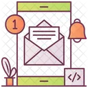 Mobile E-Mail-Benachrichtigungen  Symbol