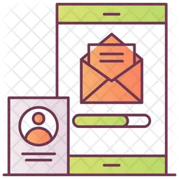 Mobile Mail Loading  Icon